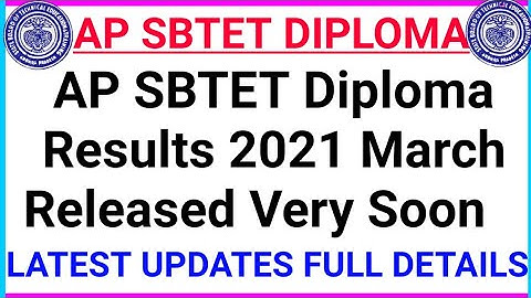 Ap Sbtet Diploma Results 2021 Release Very Soon Latest Updates Full Details.