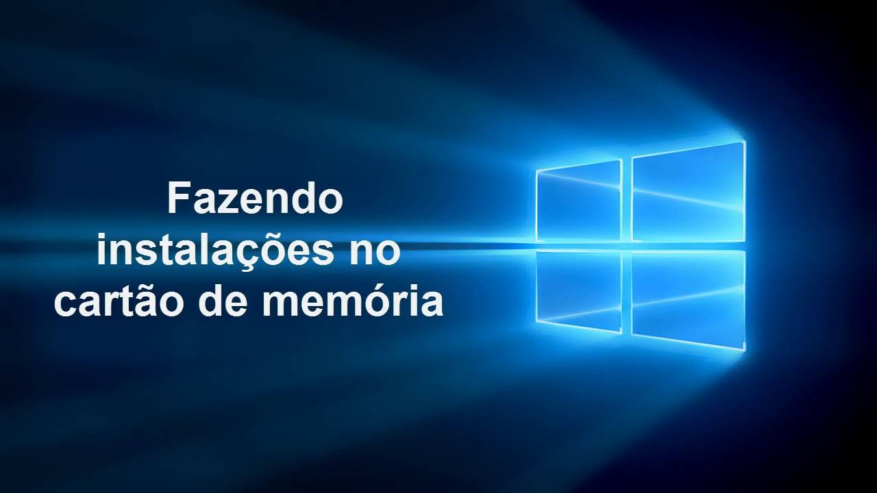 Como baixar apps do Windows 10 no pendrive ou cartão de memória