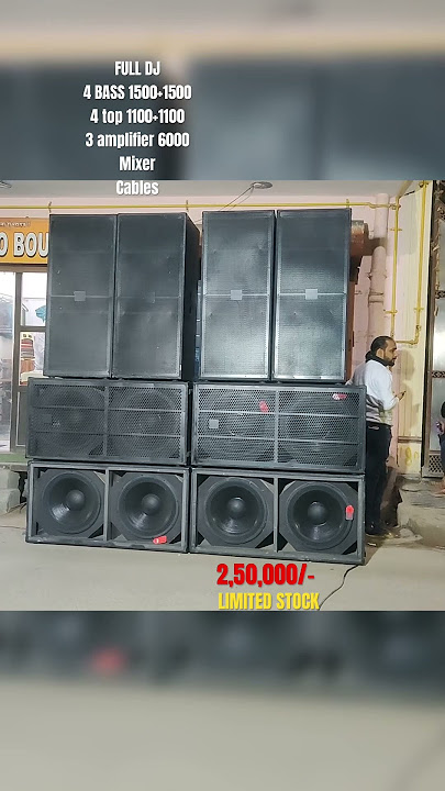 4 bass 4 Top dj setup testing