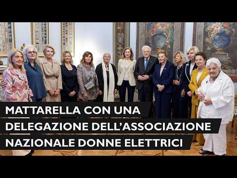 Mattarella receives a delegation from the National Association of Women Voters