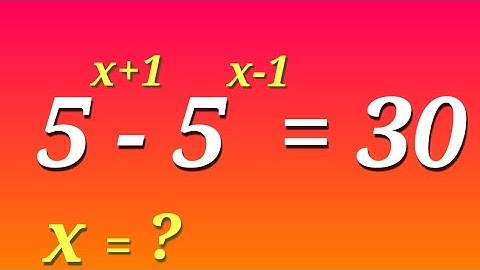 Germany/A Nice Math Olympiad Exponential Problem/Olympiad Mathematics/How To Solve This?/Find x?.
