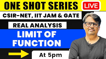 Real Analysis | Limit of Function in One Shot by GP Sir