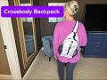 WATERFLY Crossbody Sling Backpack Sling Bag Travel Hiking Chest Bag Daypack