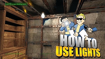 HOW TO USE LIGHTS IN YOUR BASE - "Fallout 4 For Dummies"