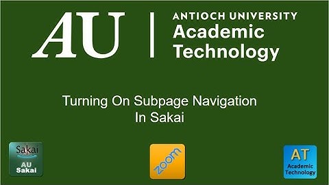 Turing on Sakai Subpage Navigation in Lessons