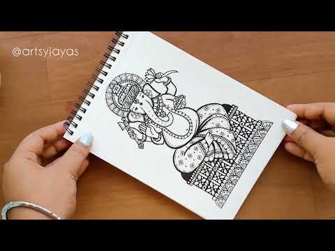 Zentangle Art | Ganesha Drawing | Mandala ArtArtsyJayas
