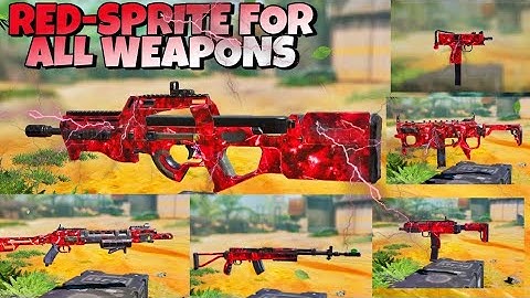 HOW TO UNLOCK/GET RED SPRITE FOR ANY WEAPON FAST IN COD MOBILE TRICKS FOR RED SPRITE CAMO IN CODM