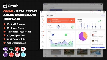 *Omah - Real Estate Admin Dashboard Template * #template #themeforest #template #admindashboard