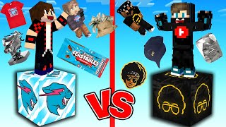 ماين كرافت : حـرب حظ المشاهير ولكن حظ مستر بيست ضد حظ ابو فله !!؟ 😱🔥