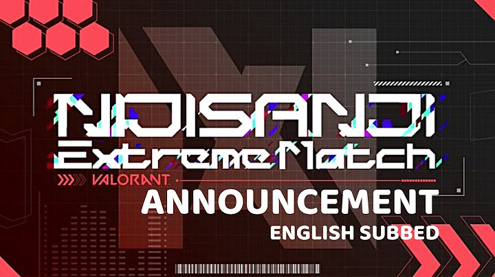 《 NIJISANJI Extreme Match / VALORANT 》 ENG SUB - ANNOUNCEMENT