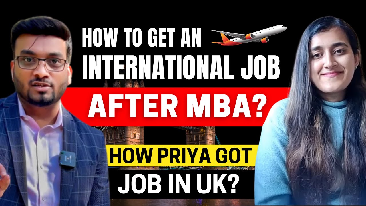 Mba Priya R Inspiring | How to get an International Job after MBA? How Priya got a ...