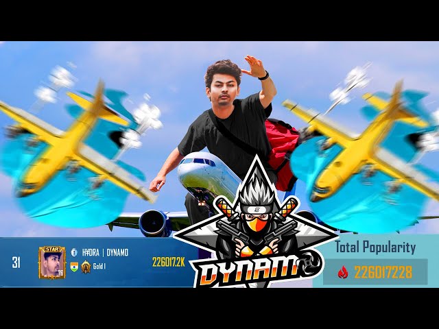 😮 50X POPULARITY PLANES TO @DynamoGaming 🔥| @BattlegroundsMobile_IN HYDRA DYNAMO LIVE | class=