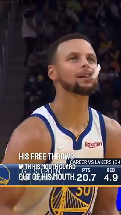 Why does Steph Curry always chew on his mouth guard?
