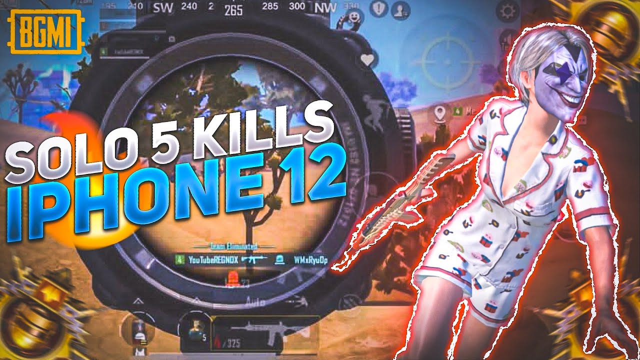 SOLO 5 KILLS WWCD | IPHONE 12 6O FPS GAMEPLAY | SMOOTH+EXTREME GAMEPLAY ...
