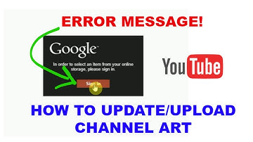 Banner Error Message Fix | Easy YouTube Channel Art Tutorial