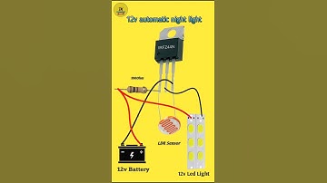 12v Automatic Night Light                 Ldr Circuit Board  Ldr Sensor 5mm #electronic #experiment