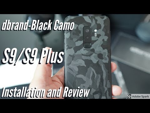 Samsung Galaxy S9/S9 Plus dbrand Skin - Black Camo- Install and Review