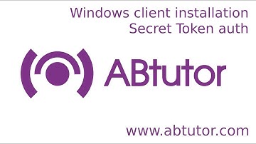 How to install AB Tutor Cloud 10 using secret token authentication