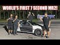 THE WORLD'S FIRST SEVEN SECOND MR2!