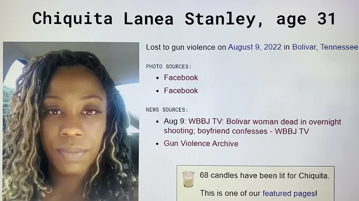 BOLIVAR, TENNESSEE CHIQUITA LANEA STANLEY 31 SHOT ...