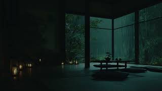 The Night Feels Endless and Still | Soft Rainfall Wraps the Mind in Quiet Calm