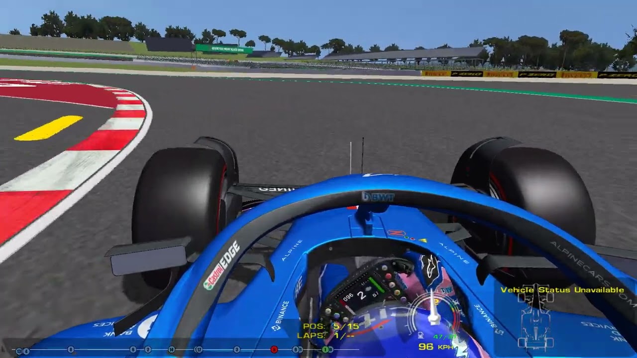 rFactor F1 2022 Fernando Alonso Onboard Lap Barcelona (Spain) New layout  (2023/5/24 update)