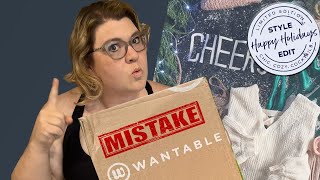Was Sizing Down a MISTAKE?   |  Wantable PlusSize Unboxing  | Happy Holiday Edit