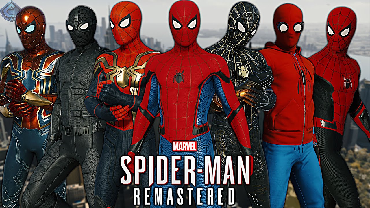 Spider-Man PS5 Remastered - ALL MCU Movie Suits Ranked from WORST to BEST!  - YouTube