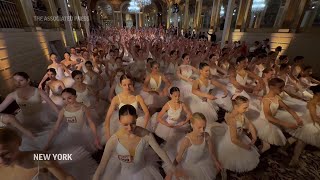 353 ballerinas dance on tiptoes in one place to break world record