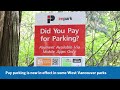 Park and pay at West Vancouver parks