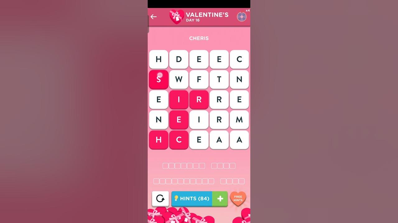 Wordbrain 2 Valentine's day Event Day 16 2023 Answers YouTube