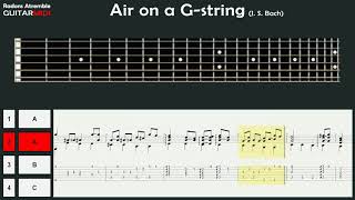 Air On The G String (J. S. Bach) - Guitar Midi Tabs & Score chords