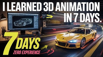 I Learned 3D Animation in 7Days - with no experience & crazy results!