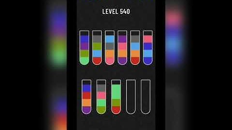 Water sort puzzle level  540