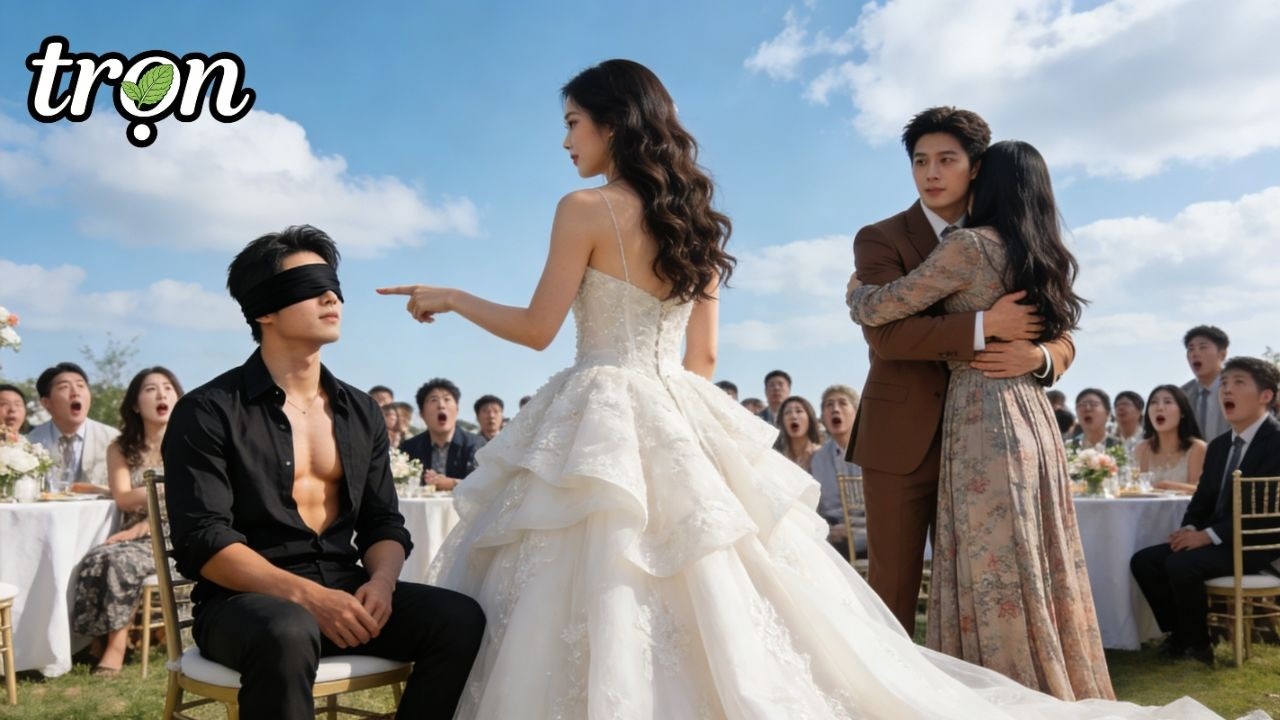 Cưới cùng ngày, chị gái cướp chú rể… Nhưng khi tôi bước ra váy cưới, tôi chọn người đàn ông bịt mắt!