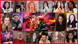 Demon Slayer Season 2 Episode 13 Girls Reaction Mashup Entertainment District Arc Ep 6