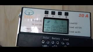 Pv Papan Solar Solana 150Wp Tembus 7 Amper Lebih Menggunakan Scc Stec 20 Amper Pwm