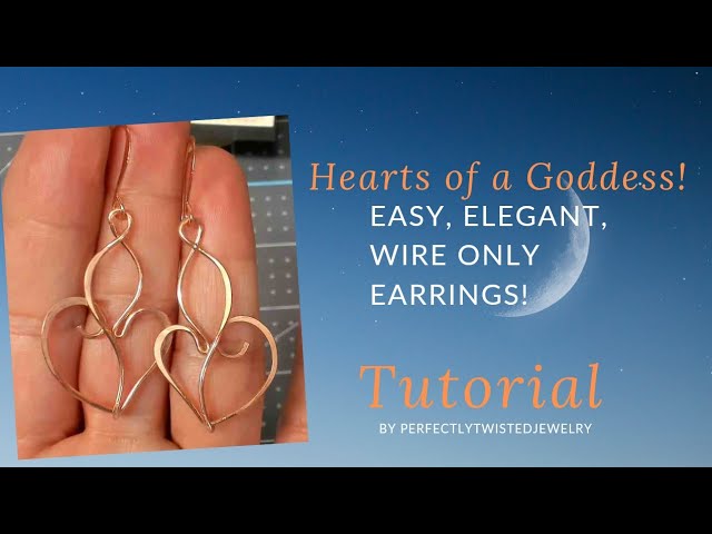 Curvy Twins Earrings wire wrapping tutorial