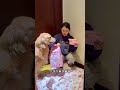 The little golden retriever doesn't change the changing pad for me frequently and blames me for
