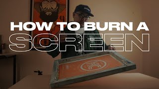 Screen Printing Basics: How I can burn a screen at home.
