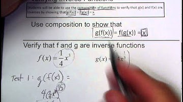 6 4 Verifying Inverse Functions