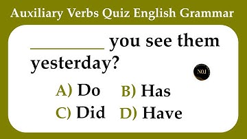 Auxiliary Verbs Test | Are, Do, Does, Did, Have, Has | English Grammar Quiz  | No.1 Quality English