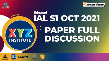 Edexcel IAL S1 WST01/01 October 2021 Paper full discussion (Y12 Core Math)