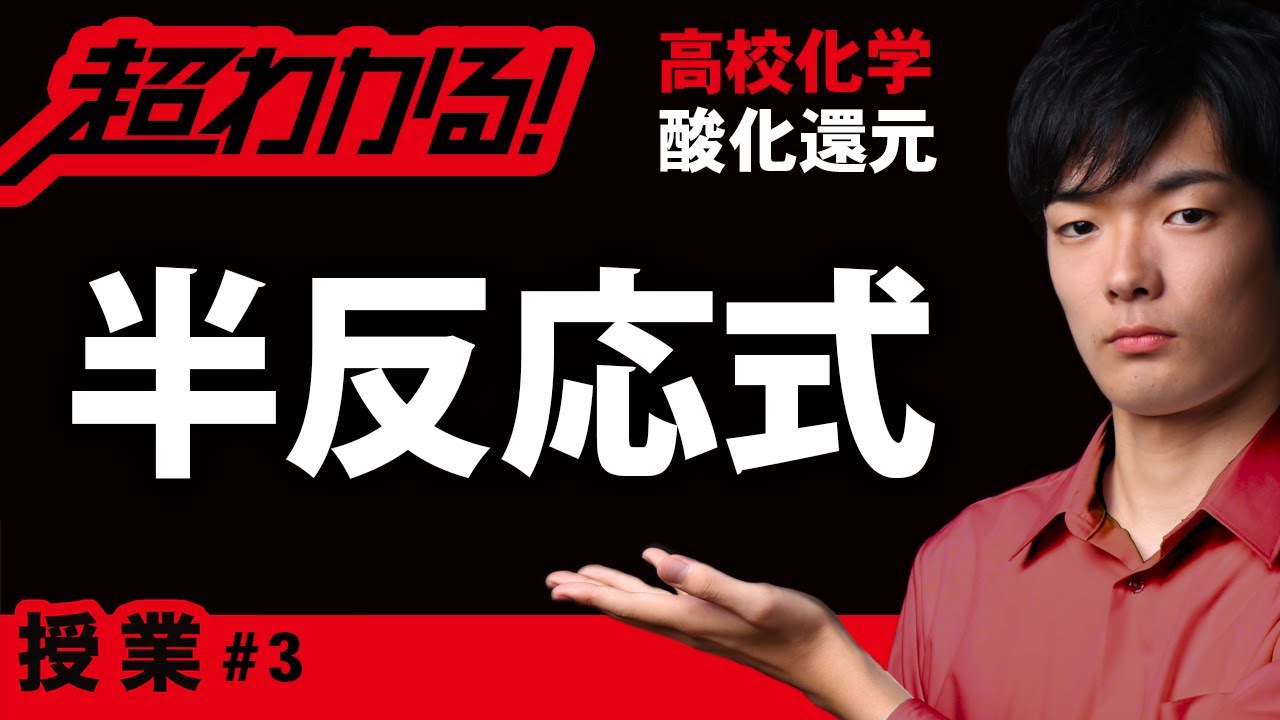 半反応式【高校化学】酸化還元＃３