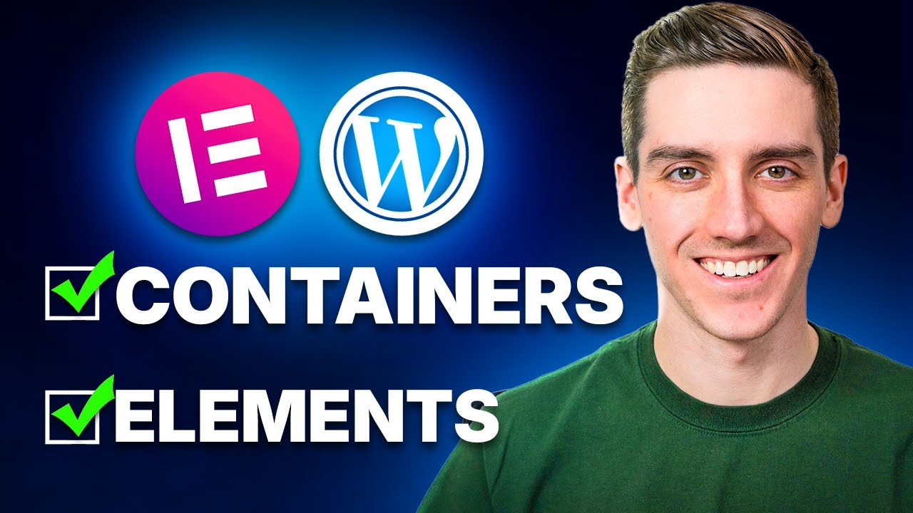 How to Use Containers and Elements in Elementor - YouTube