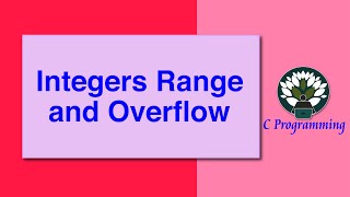 68 Integers Range and Overflow