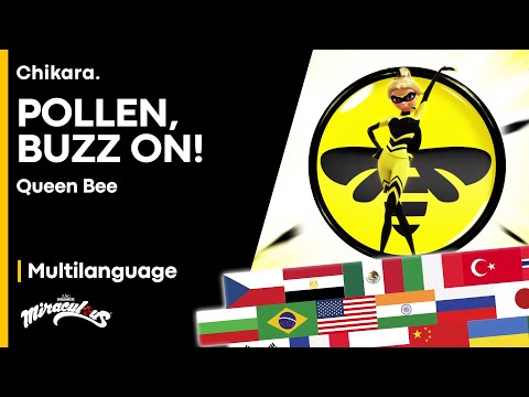 MIRACULOUS | MULTILANGUAGE: Pollen, Buzz On! — Queen Bee's Transformation [2021 COMPILATION]