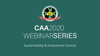 CAA Sustainability & Ambulance Victoria Webinar with Sally Mangan screenshot 5