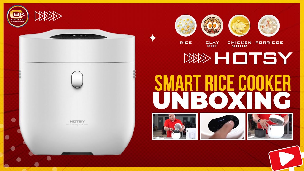 UNBOXING HOTSY SMART RICE COOKER YouTube