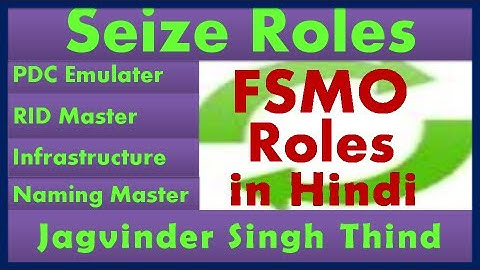✅ Seize RID PDC Infrastructure Schema Master in Active Directory | FSMO Roles Video 13
